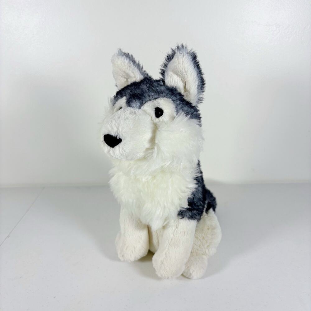 Jellycat Jackson Husky Plush Dog 11” Gray White London Retired Stuffed Animal